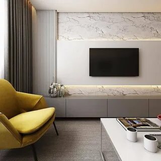 Современные гостиные с телевизором