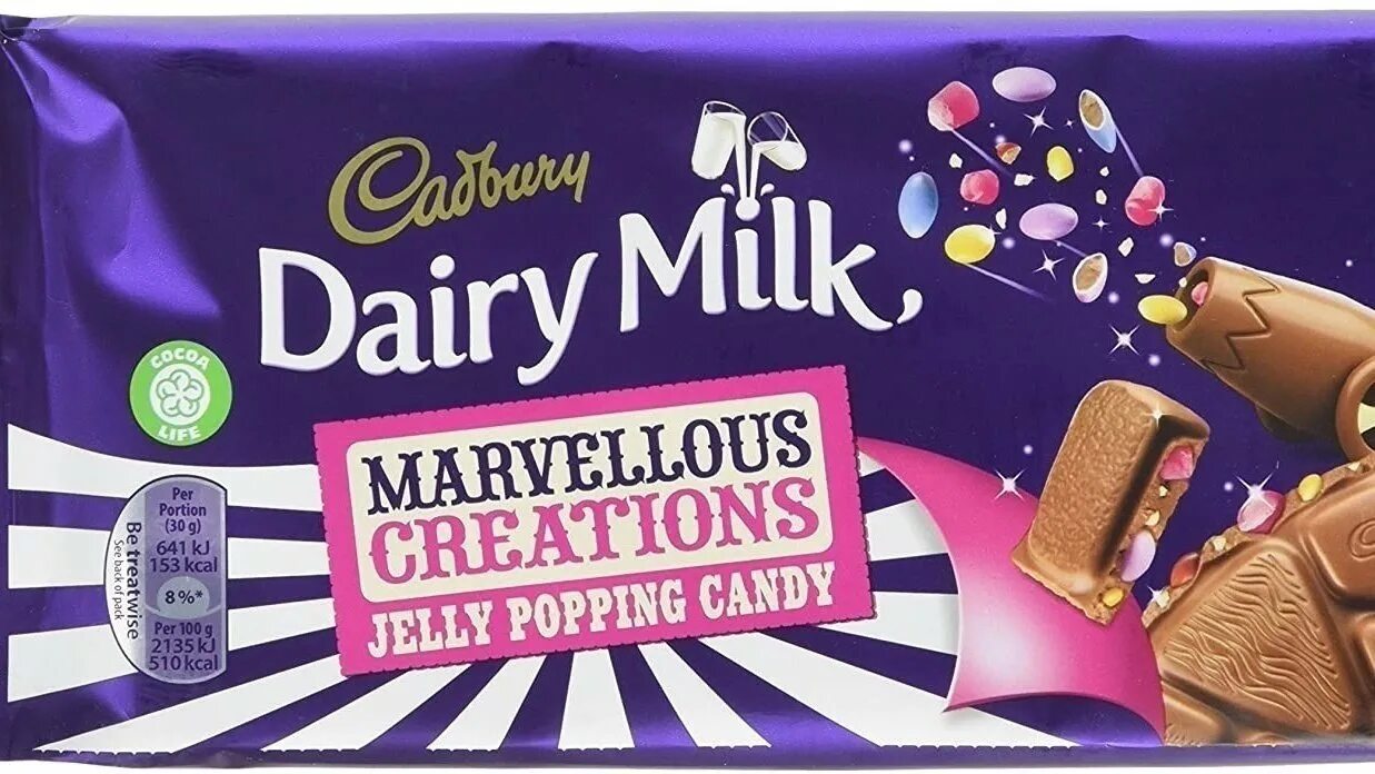 Cadbury Marvelous Creations. Cadbury палочки. Cadbury Dairy Milk мороженое. Popping Candy. Popping jellies