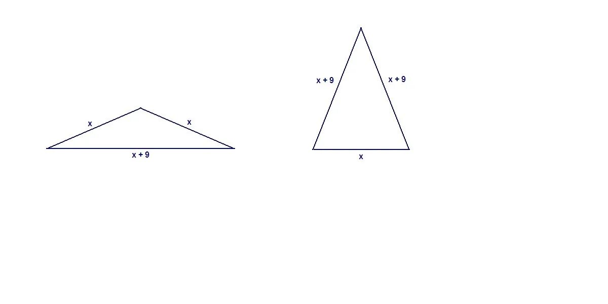 Периметр равнобедренного треугольника. Периметр равнобедренного треугольника равен 45. Равнобедренный треугольник 9 см. Периметр равнобедренного треугольника равен 45 см. Периметр равнобедренного тупоугольного треугольника равен 60