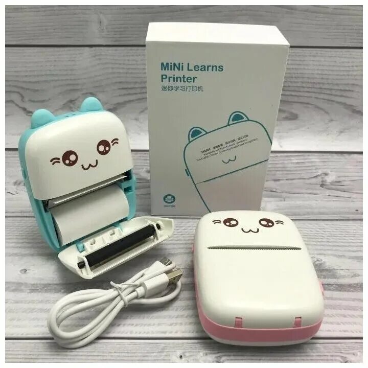 Мини принтер озон. Принтер Mini learns. Карманный принтер Mini learns Printer. Мини принтер котик. Мини принтер для печати с телефона.