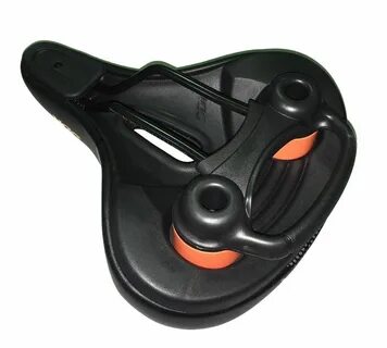 Седло DDK-347 женскоемужское комфортное с гелевыми вставками и пружинами. ...