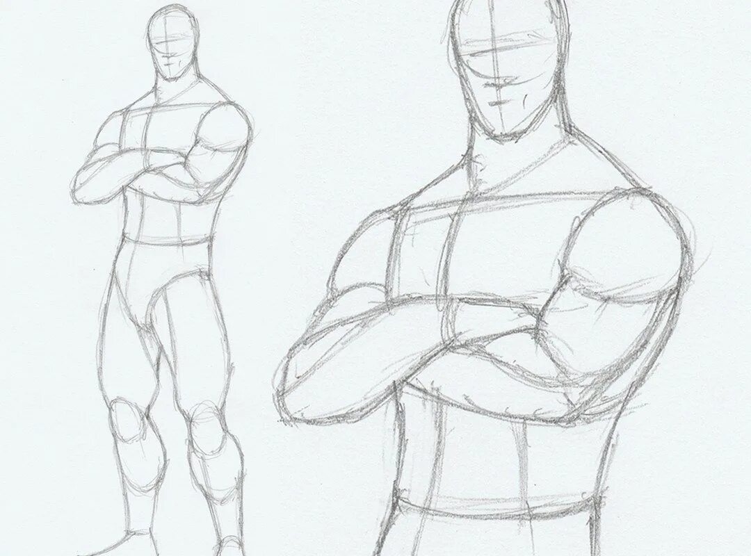 How to draw man