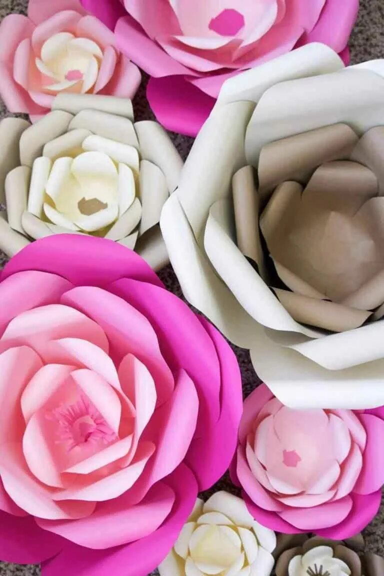 Крупные цветы из бумаги. Бумажные цветы для декора. Объемные цветы. Плоские бумажные цветы. Плоские бумажные цветы.