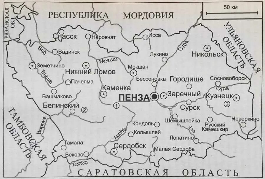 Река Пенза на карте Пензенской области. Карта Пензенской области. Карта Пензы и Пензенской области. Контурная карта Пензенской области. Пенза местоположение