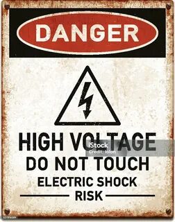 Danger high voltage electric