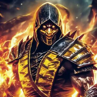 Автор Сахан, картинка в Шедевруме по запросу "Scorpion from Mortal Kom...