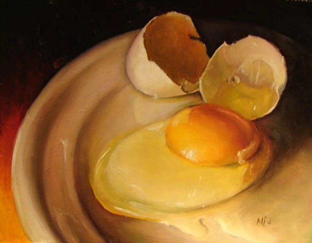 Краски на яичном желтке. Луиджи Бенедиченти картины. Еда в живописи. Яичный желток в живописи. Вкусная картина.