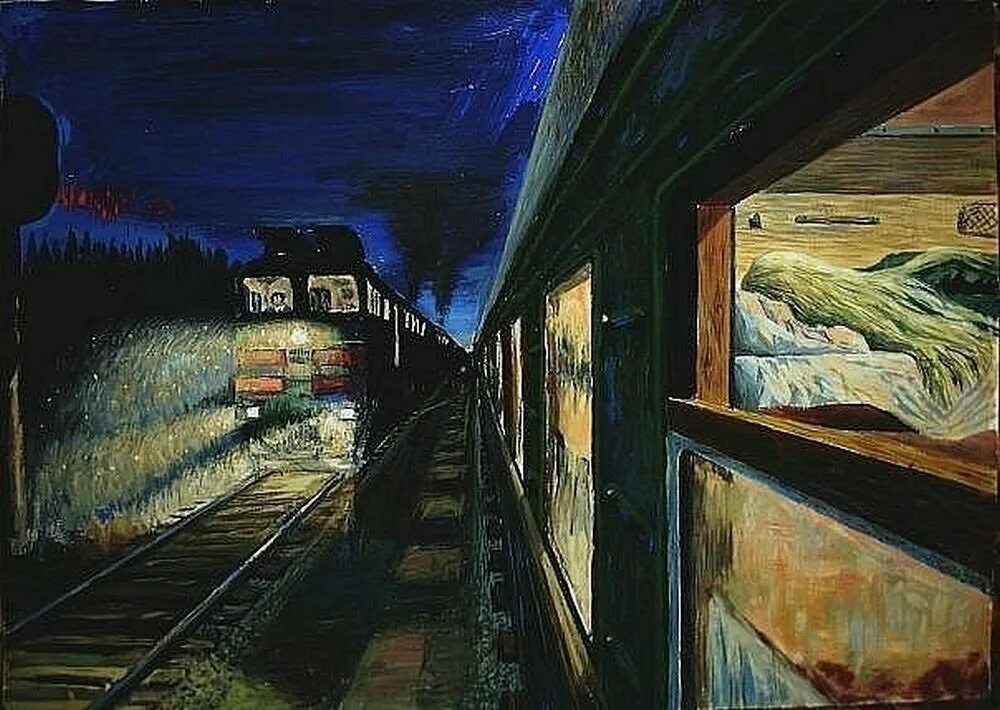 В предвкушение поезда. Полустанок левитан. левитан &quot;полустанок&quot;, этюд. поезда картины художников.
