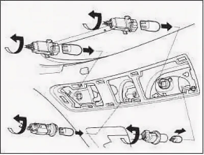 Как поменять лампочку хонда цивик Replacement of lamps in headlights and lighting devices (Honda Civic 8, 2005-201