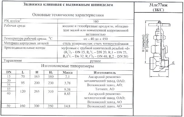 Какой условный диаметр должна иметь запорная арматура. Задвижка ВАРК 150-250.