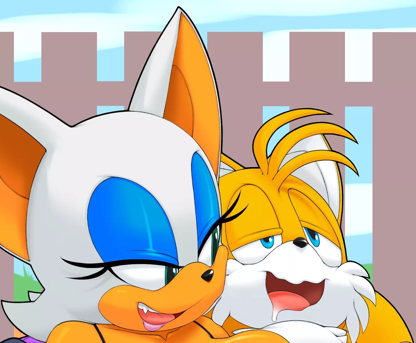 Соник rule 34. Руж x Тейлз r34. Мышь Руж и Тейлз. Тейлз и Руж. Руж Sonic Tails.