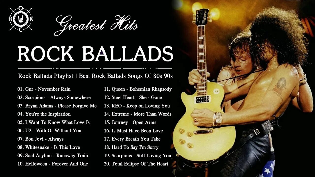 Rock Ballads. The best Rock Ballads. Диск рок баллады. Рок баллады 80. Зарубежный золотой рок