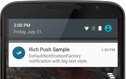 Сообщения push уведомления