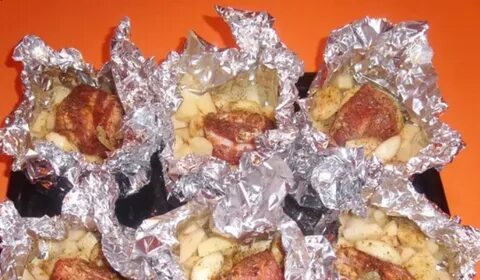 Картошка с мясом фольге в духовке