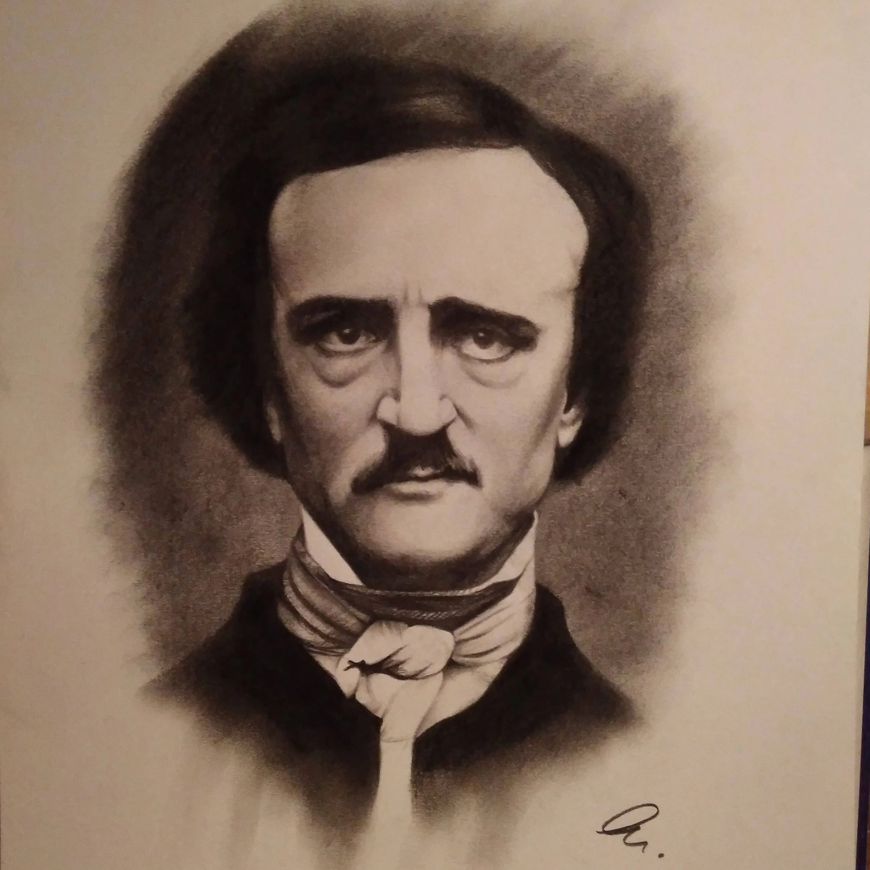 Дагерротипный портрет Эдгара. Рисунок эдгара