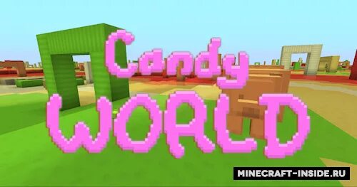 Сахарная вата постройка в майнкрафт. Candy World-1.1.2. Candy World Mod. Candy World Minecraft.