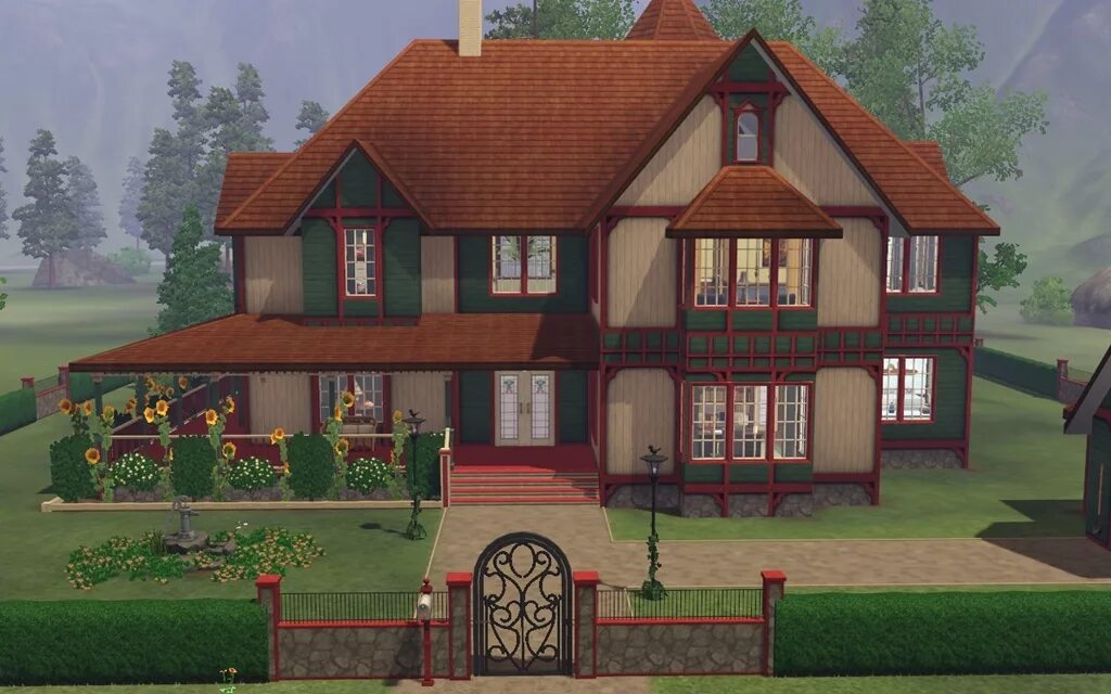 Sims3 haus. SIMS 3 Victorian House. Симс 3 дом Хаус. Дом SIMS 4 вэкьюос Грин