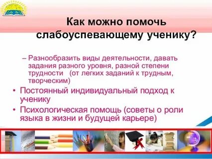 Математика работа со слабоуспевающими