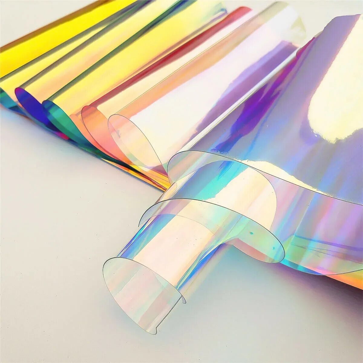 Оконная пленка Holo, ширина 1,52 Rainbow Glass - Радуга. Пленка Hologram Rainbow. Прозрачная Радужная пленка. Прозрачная бумага для подарка