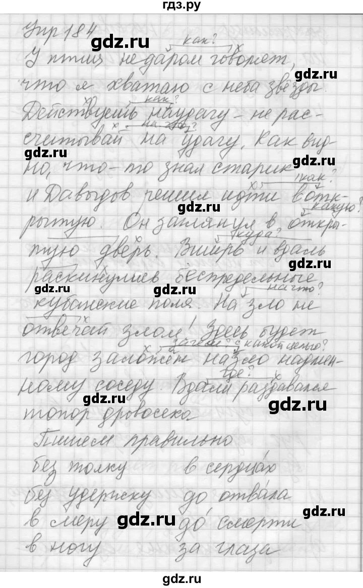 Русский язык 6 класс упражнение 184. Упражнение 184.