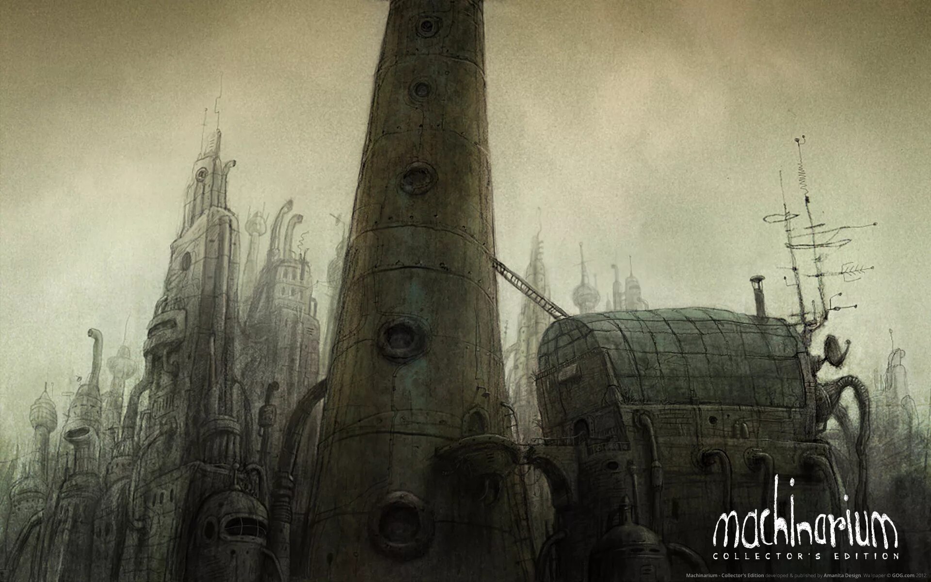 Машинариум дориани. Machinarium игра. машинариум башня. машинариум 2 арт.