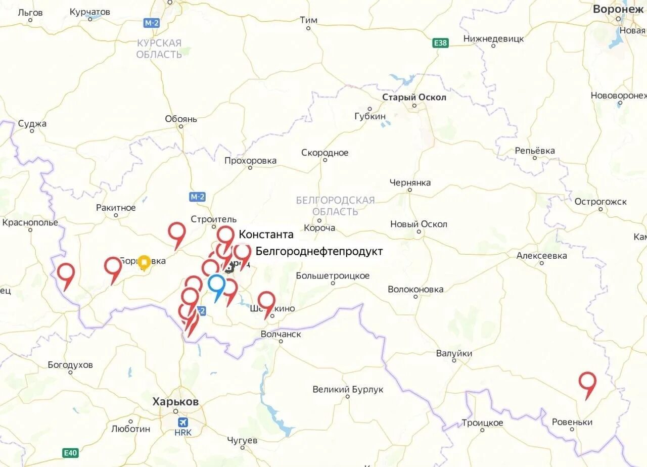 Почему обстреливают белгородскую область до сих. Карта обстрелов белгородской области. карта обстрелов белгорода. карта обстрела белгородской обл. белгородская область на карте.