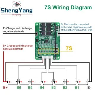 Подключение платы bms 5s