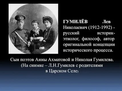 Идеи гумилева