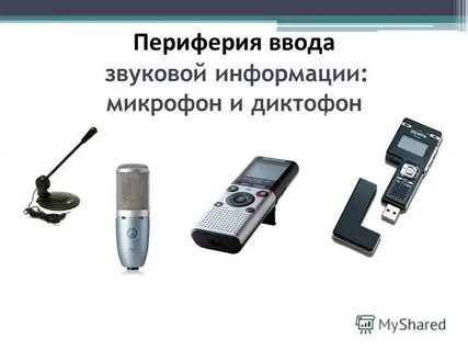 Для ввода звуковой информации служит