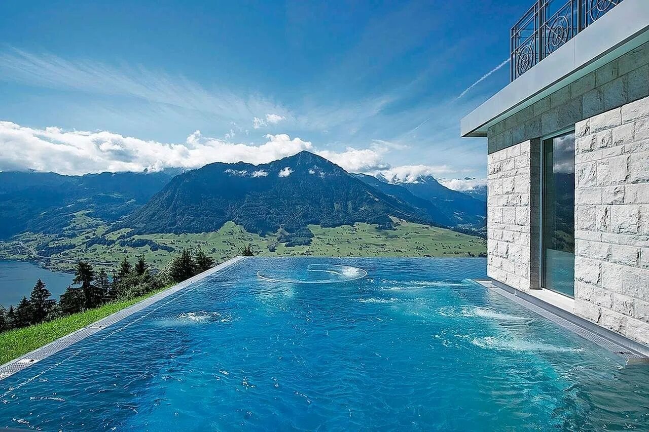 Отели с бассейном с видом на горы. Villa Honegg Швейцария. Villa Honegg 5*s, Хонегг. Швейцария бассейн Infinity Pool. Инфинити бассейн Сочи.