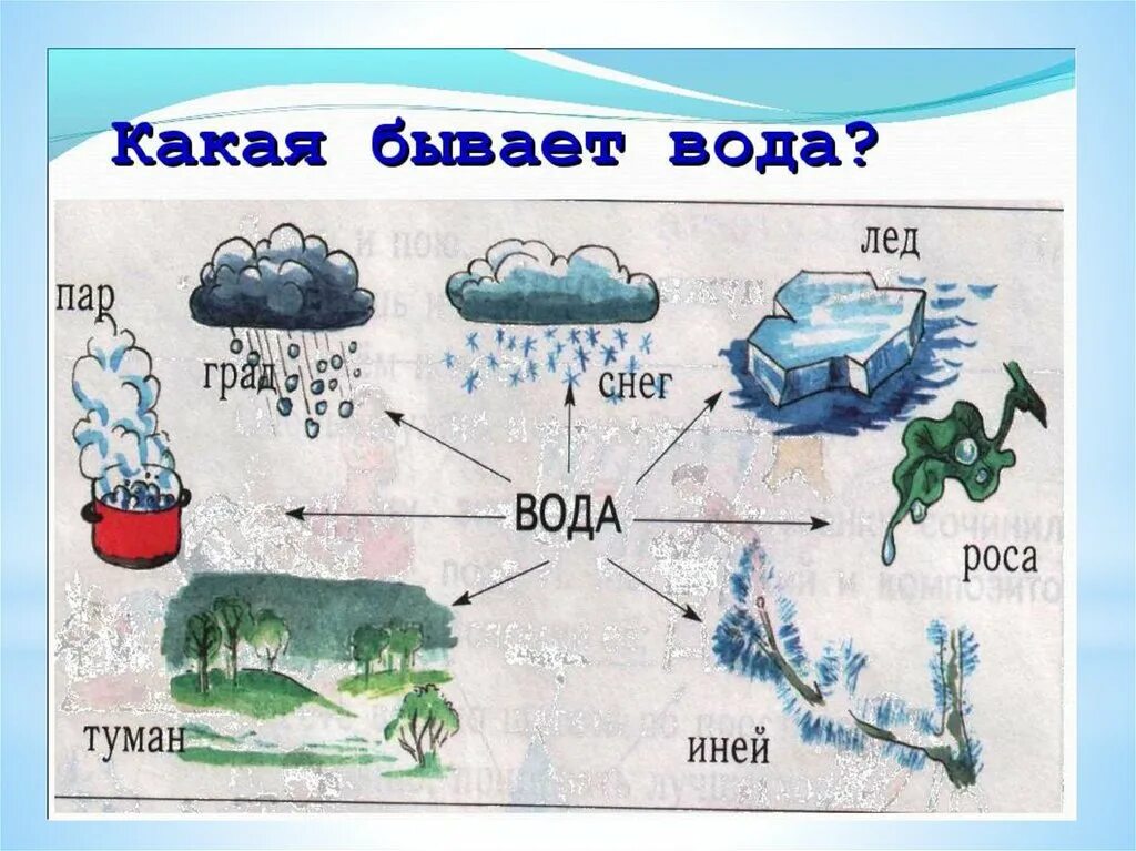 Урок про воду. Свойства воды. Какой бывает вода 1 класс. Рисунок какая бывает вода. Проект вода для дошкольников.