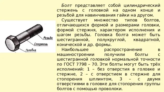 Из какого материала изготовлен стержень соединяющий электрометры. Что представляет собой болт. цилиндрический стержень. стержень цилиндрической формы. стержень с цилиндрической резьбой.