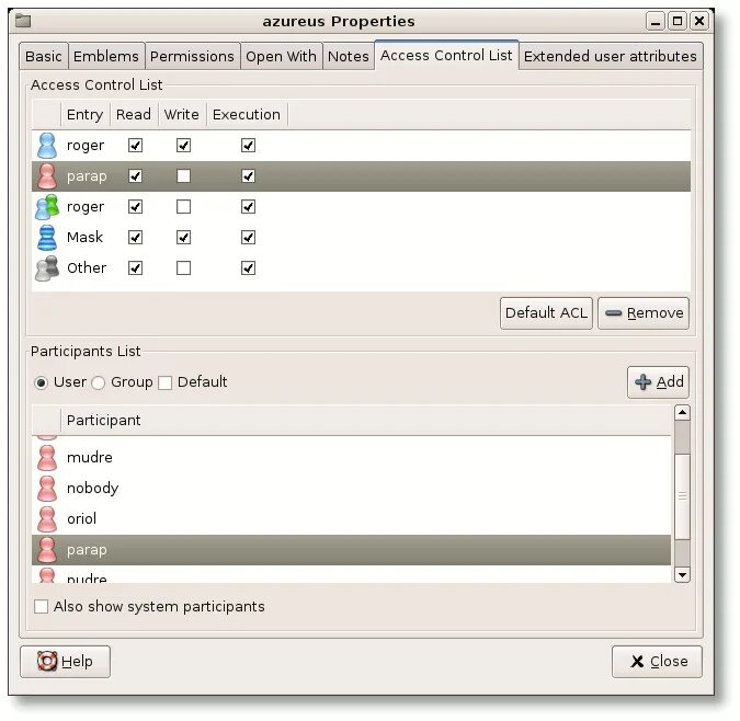 Access permission. Управление acl. list control. access control list чтение файлов.