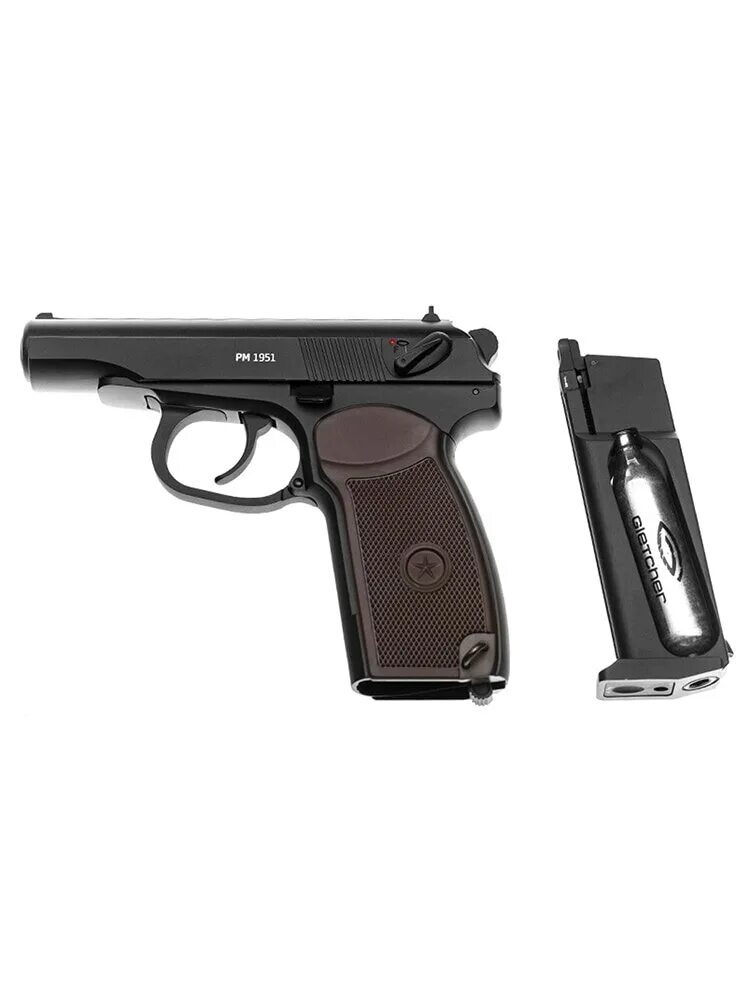 Пневматический пистолет gletcher пм. Pm 1951. Pm 1951. Глетчер 1951. Пневмат gletcher pm 1951.