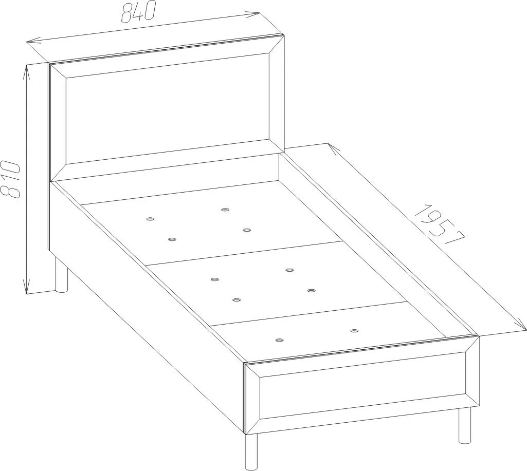Размер кровати односпалки стандарт. Кровать односпальная Вега 1 чертежи. Размер односпальной кровати. Стандартная одноместная кровать.