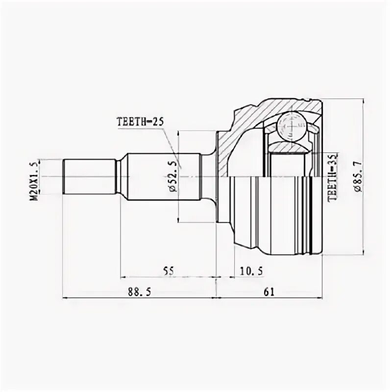 Шрус наружный дастер 2.0. PILENGA￼ CV-P 1252. PILENGA cvp1254. PILENGA арт. Cvp1234. 391017275r.