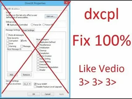 Dxcpl windows 10 64 bit