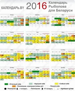 Рыболовный календарь на январь
