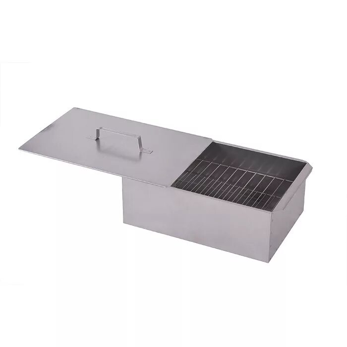 Коптильня кедр двухъярусная 380х280х270. Коптильня 2. Кп21. Коптильня разборная «фиеста». 8мм с поддоном.