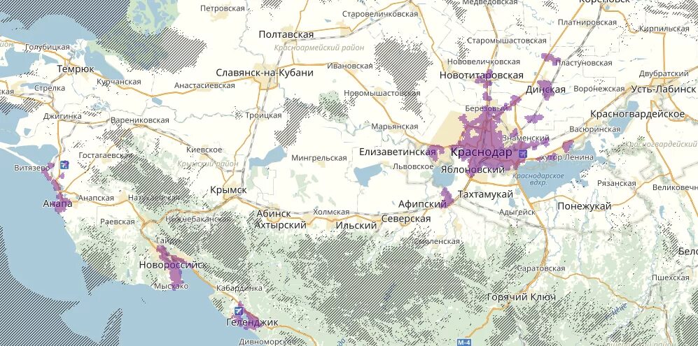 Зона покрытия краснодарский край. Зона покрытия йота Краснодарский край. Карта покрытия Yota Краснодарский край. Yota покрытие сети Краснодарский край. Йота площадь покрытия Краснодарский край.