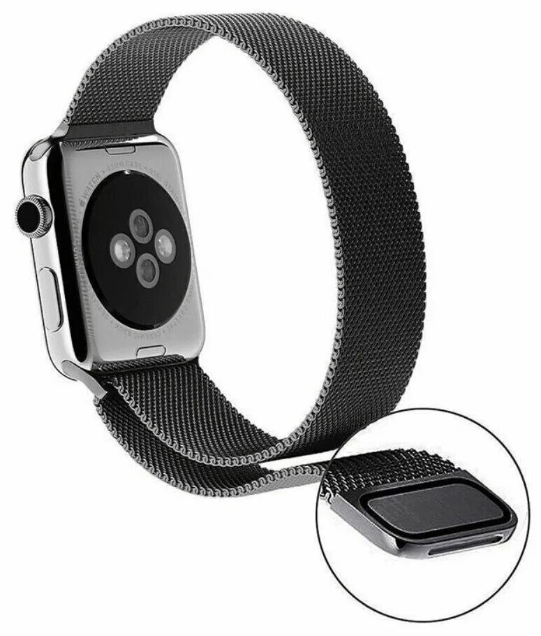 Apple watch milanese loop. Миланская петля Apple watch. Ремешок Миланская петля для Apple watch. Ремешок Apple watch Milanese loop 42/44. Ремешок для Apple watch 42mm серебристый.