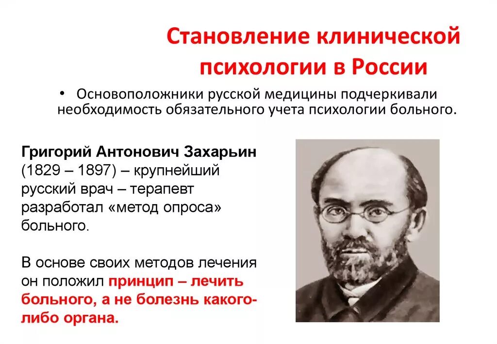 Кто был основоположником науки. Основоположник психологии в России. Основоположник клинической психологии. Основоположник клинической психологии в России. История Отечественной клинической психологии.