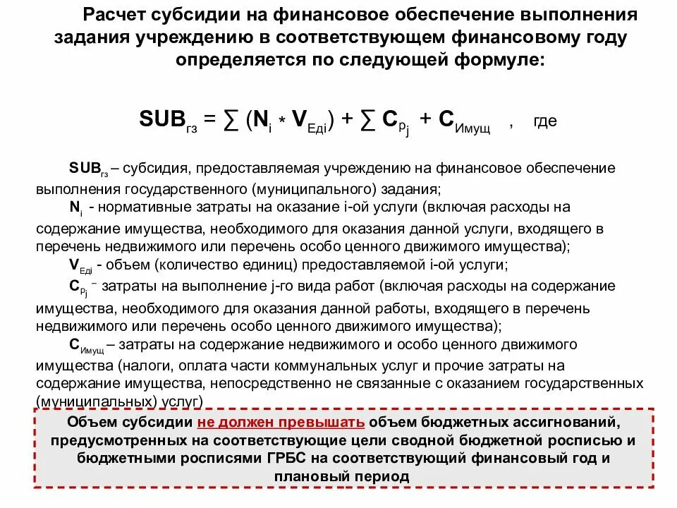 Расчет затрат на оказание государственных услуг. Финансовое обеспечение выполнения государственного задания. Расчет муниципального задания. Пример расчета субсидии. Порядок расчета размера субсидии.