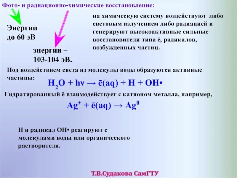 Энергия как восстановиться. Система восстановления химия. Радиационно химические реакции. Система восстановить химия. Процесс восстановления в химии.