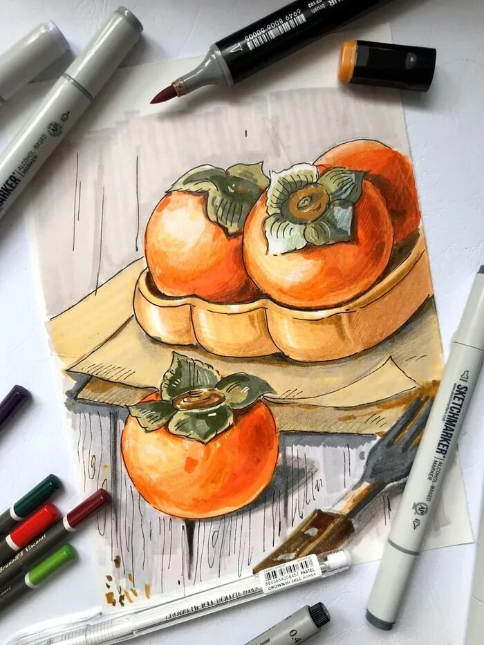 еда иллюстрация. акварельные скетчи. маркеры для скетчинг. узоры маркерами для скетчинга. маркеры для скетчинг.