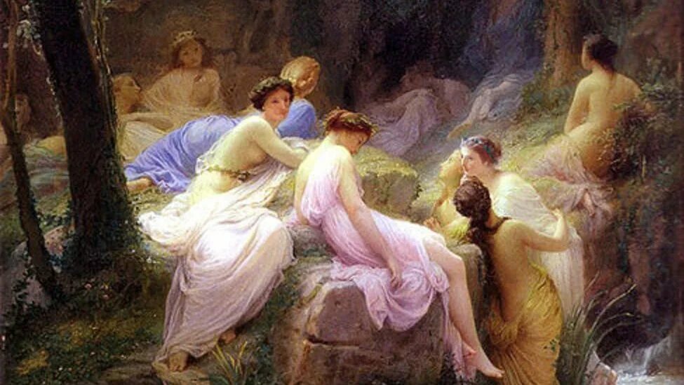 Плеяды, 1885. 7 нимф. Ханц затхе лесные нимфы. Ханс зацка лесные нимфы. 7 нимф.