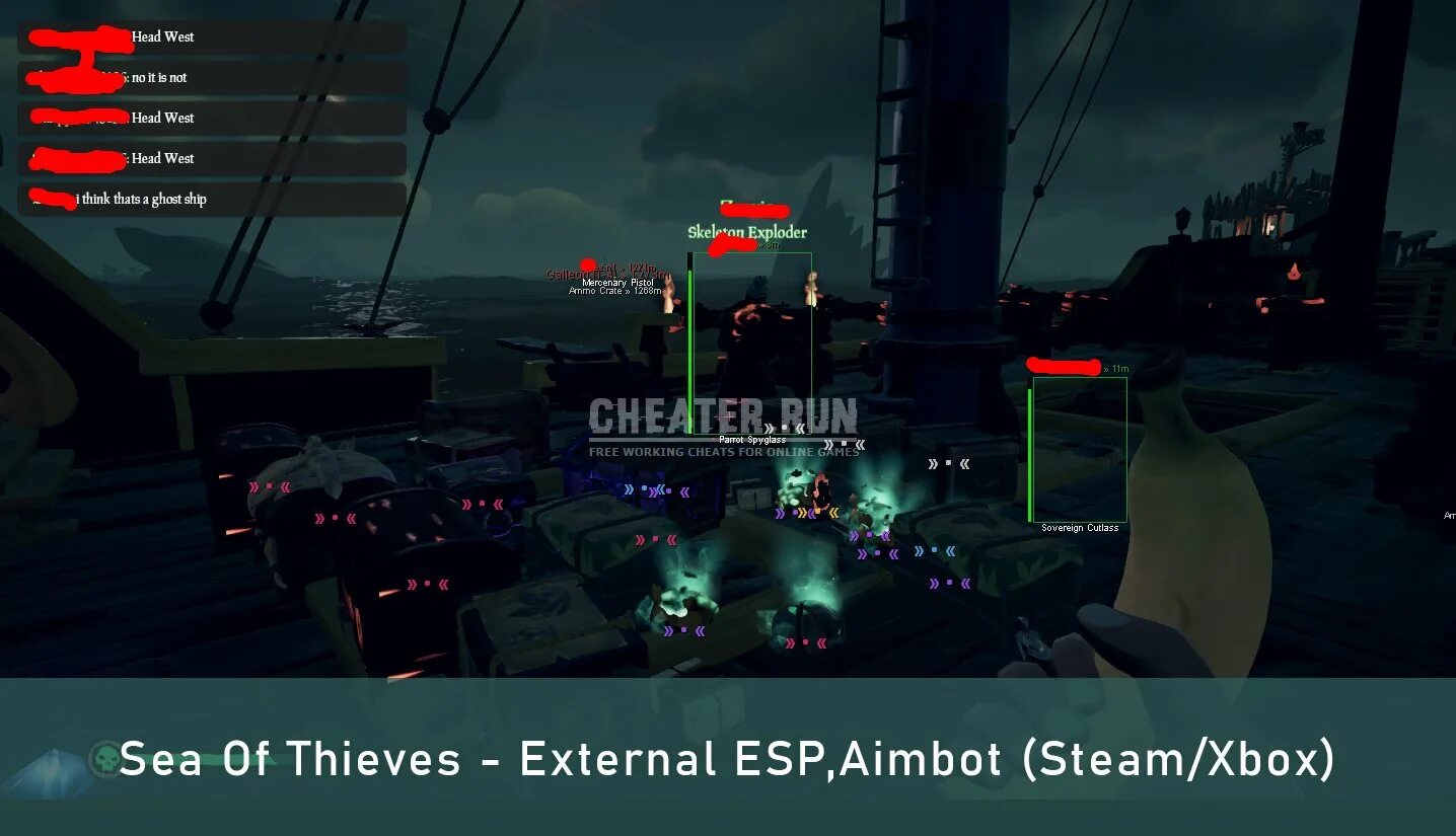 Cheating seas. Sea of Thieves Hack. Sea of Thieves читы. External ESP v3. Море воров читы.