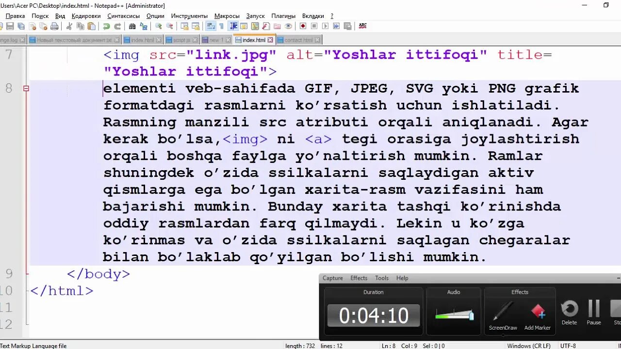 Html haqida. Html o&#039;zbekcha. html qo&#039;llanma pdf. html o&#039;rganish pdf. css qo&#039;llanma.