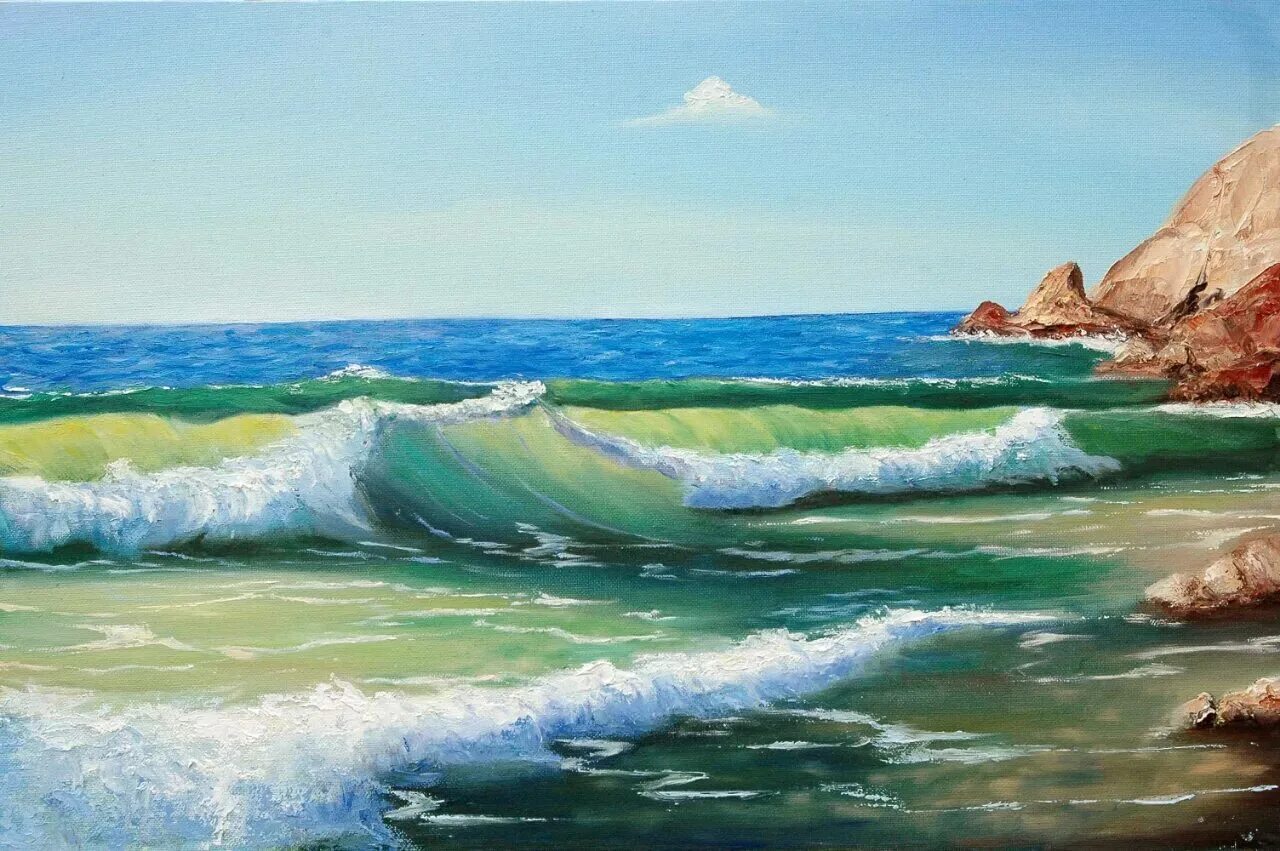 Красивые рисунки моря. Картины Сахарова Игоря Прибой. Бен Николсон морской пейзаж.