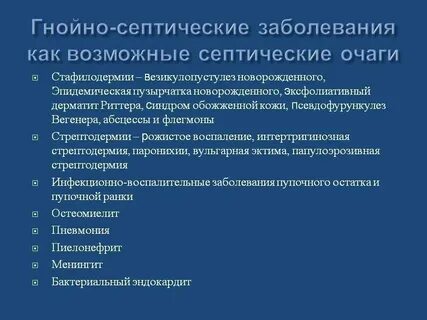 Гнойные инфекции тест